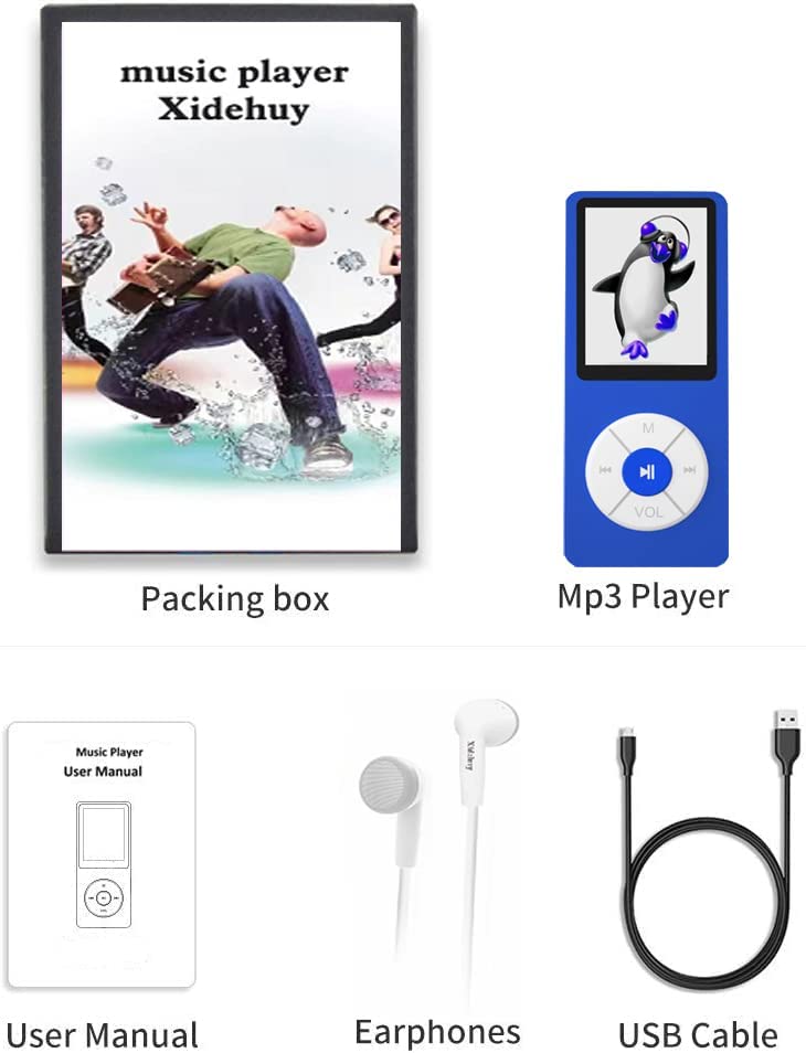 MP3 Player with 32GB TF Card,Built-in HD Speaker,Portable HiFi Music Player with Video/Voice Recorder/FM Radio/Photo Viewer/E-Book Player for Kids - Image 7