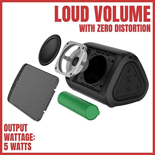 OontZ Angle Solo - Bluetooth Portable Speaker, Compact Size, Surprisingly Loud Volume & Bass, 100 Foot Wireless Range, IPX5, Perfect Travel Speaker, Bluetooth Speakers by Cambridge Sound Works (Black) - Image 6