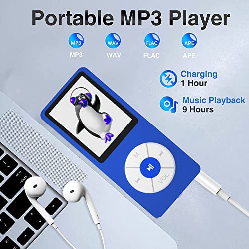 MP3 Player with 32GB TF Card,Built-in HD Speaker,Portable HiFi Music Player with Video/Voice Recorder/FM Radio/Photo Viewer/E-Book Player for Kids - Image 3