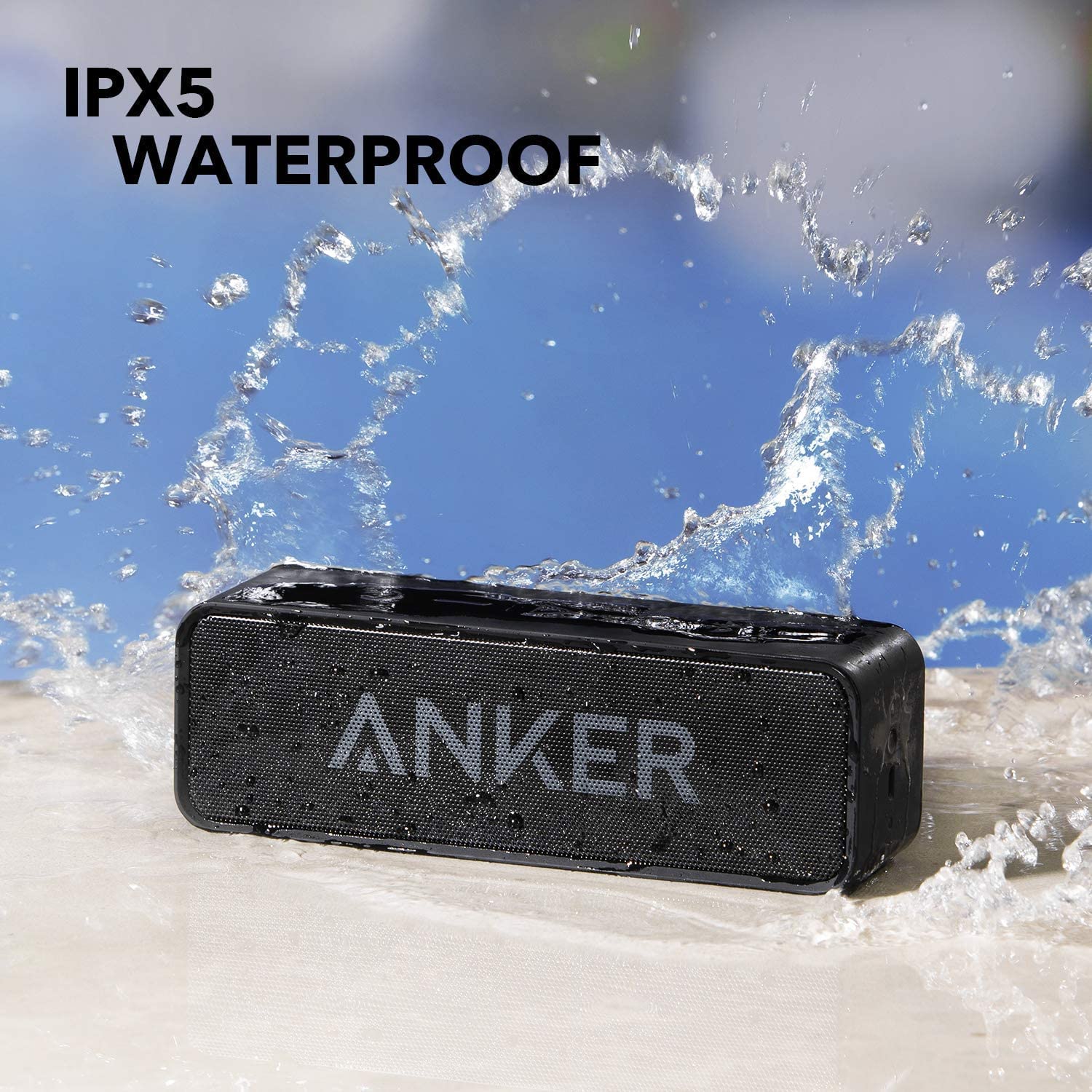Waterproof, Portable & Durable Bluetooth Speaker - Up to 12 Hours of Wireless Streaming - Includes Noise-Cancelling Speakerphone - Image 5